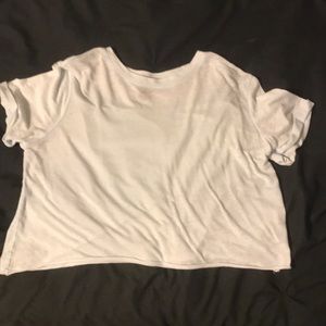 Soft light blue crop top!! Barely worn!!